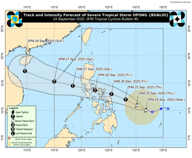 Typhoon Bualoi (Opong) to Impact Cebu from September 25th - Travel Advisory